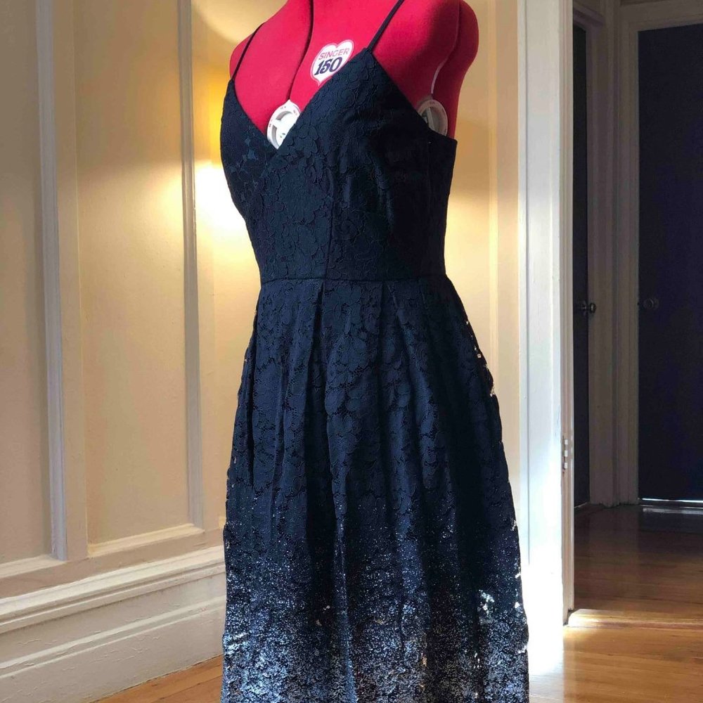 Beautiful Ombre Silver and Black Sundress